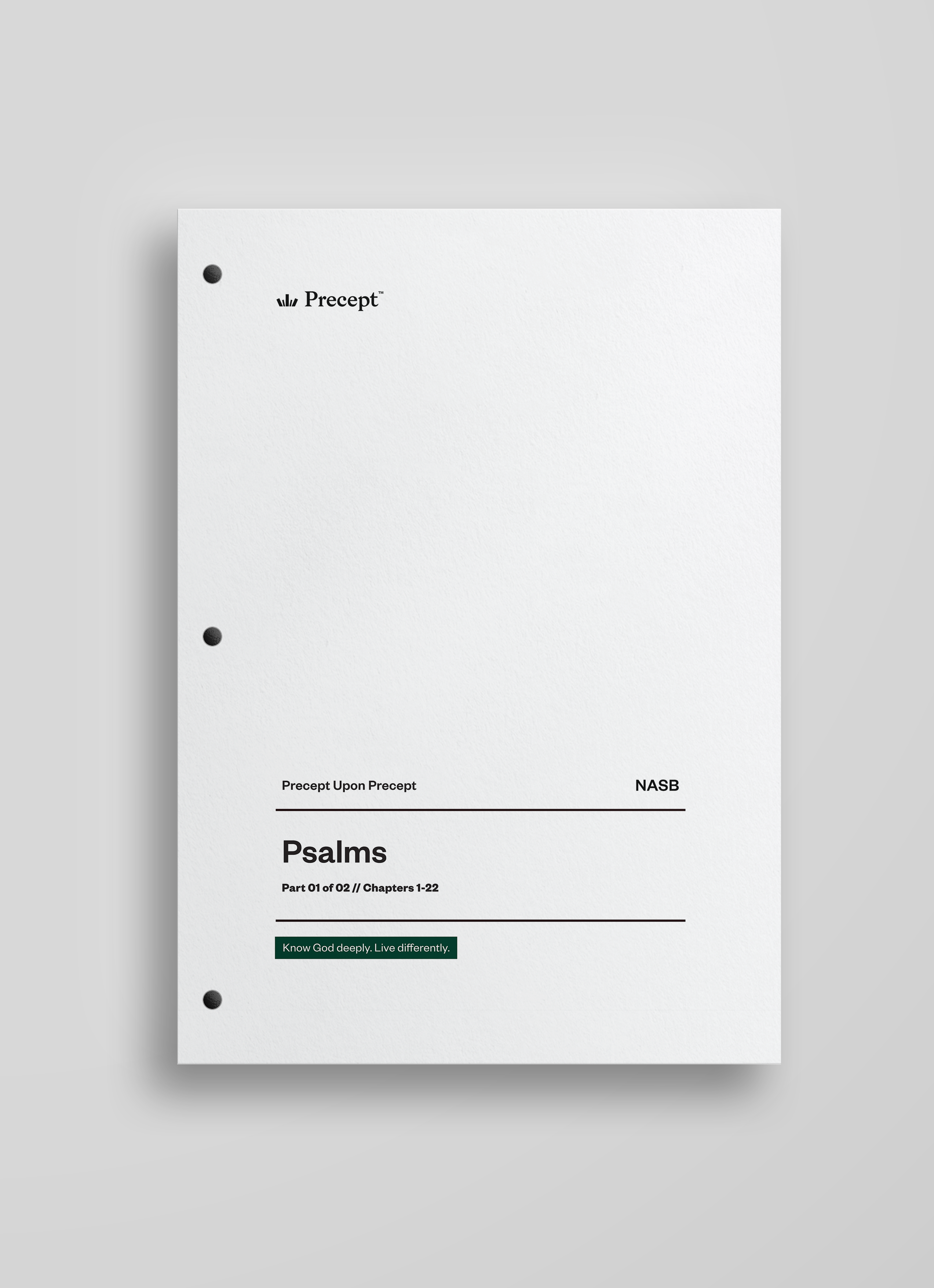 Psalms part 1 Cover PUP NASB